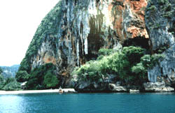 Rock formations on Krabi